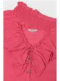 MAYORAL KOMPLET DLA DZIEWCZYNKI KRÓTKIE SPODENKI I BLUZKA Z FALBANKĄ 6207/78