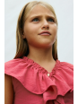 MAYORAL KOMPLET DLA DZIEWCZYNKI KRÓTKIE SPODENKI I BLUZKA Z FALBANKĄ 6207/78