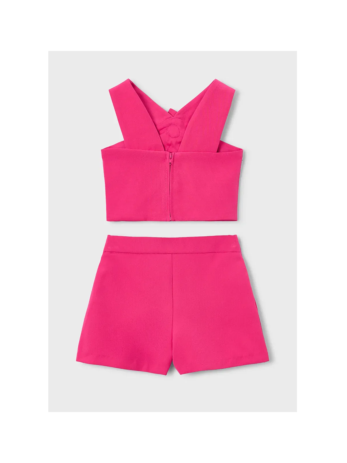 MAYORAL KOMPLET DLA DZIEWCZYNKI Z OZDOBNYMI KWIATKAMI RÓŻ FUKSJA 3948/94