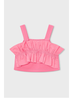 MAYORAL BLUZKA TOP LETNI DLA DZIEWCZYNKI Z MARSZCZENIAMI 3025/40