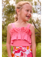 MAYORAL BLUZKA TOP LETNI DLA DZIEWCZYNKI Z MARSZCZENIAMI 3025/40