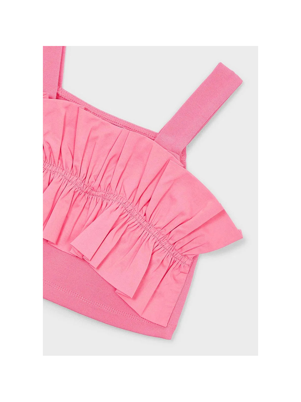 MAYORAL BLUZKA TOP LETNI DLA DZIEWCZYNKI Z MARSZCZENIAMI 3025/40