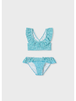 MAYORAL STRÓJ KĄPIELOWY DWUCZĘSCIOWY DLA DZIEWCZYNKI  Z FALBANKĄ 3734/44