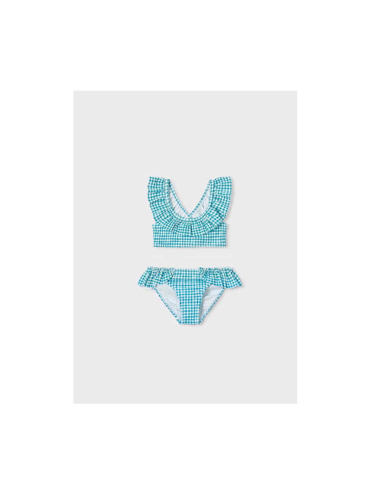 MAYORAL STRÓJ KĄPIELOWY DWUCZĘSCIOWY DLA DZIEWCZYNKI  Z FALBANKĄ 3734/44