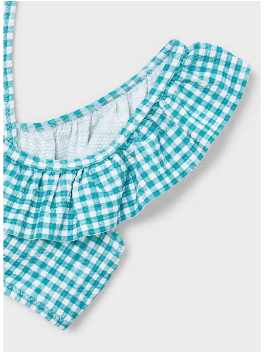 MAYORAL STRÓJ KĄPIELOWY DWUCZĘSCIOWY DLA DZIEWCZYNKI  Z FALBANKĄ 3734/44