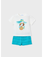 MAYORAL KOMPLET DLA DZIEWCZYNKI KRÓTKIE SPODENKI I BLUZKA 3231/74