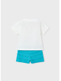 MAYORAL KOMPLET DLA DZIEWCZYNKI KRÓTKIE SPODENKI I BLUZKA 3231/74