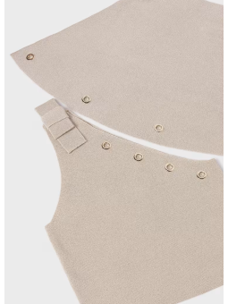 MAYORAL KOMPLET DLA DZIEWCZYNKI BLUZKA NA JEDNO RAMIĘ I SPÓDNICZKA 6918/14