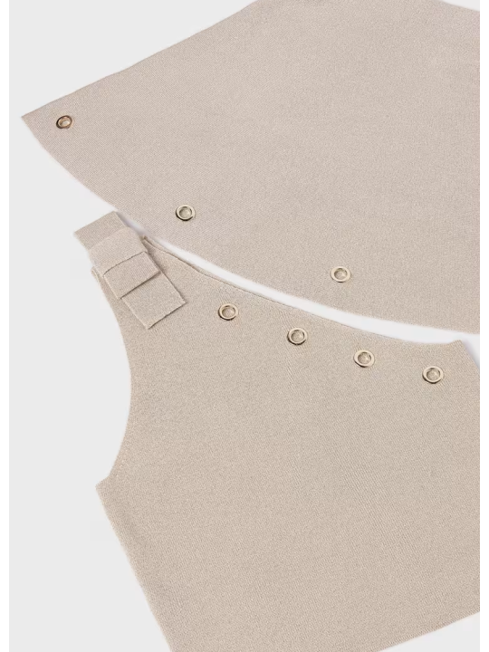 MAYORAL KOMPLET DLA DZIEWCZYNKI BLUZKA NA JEDNO RAMIĘ I SPÓDNICZKA 6918/14