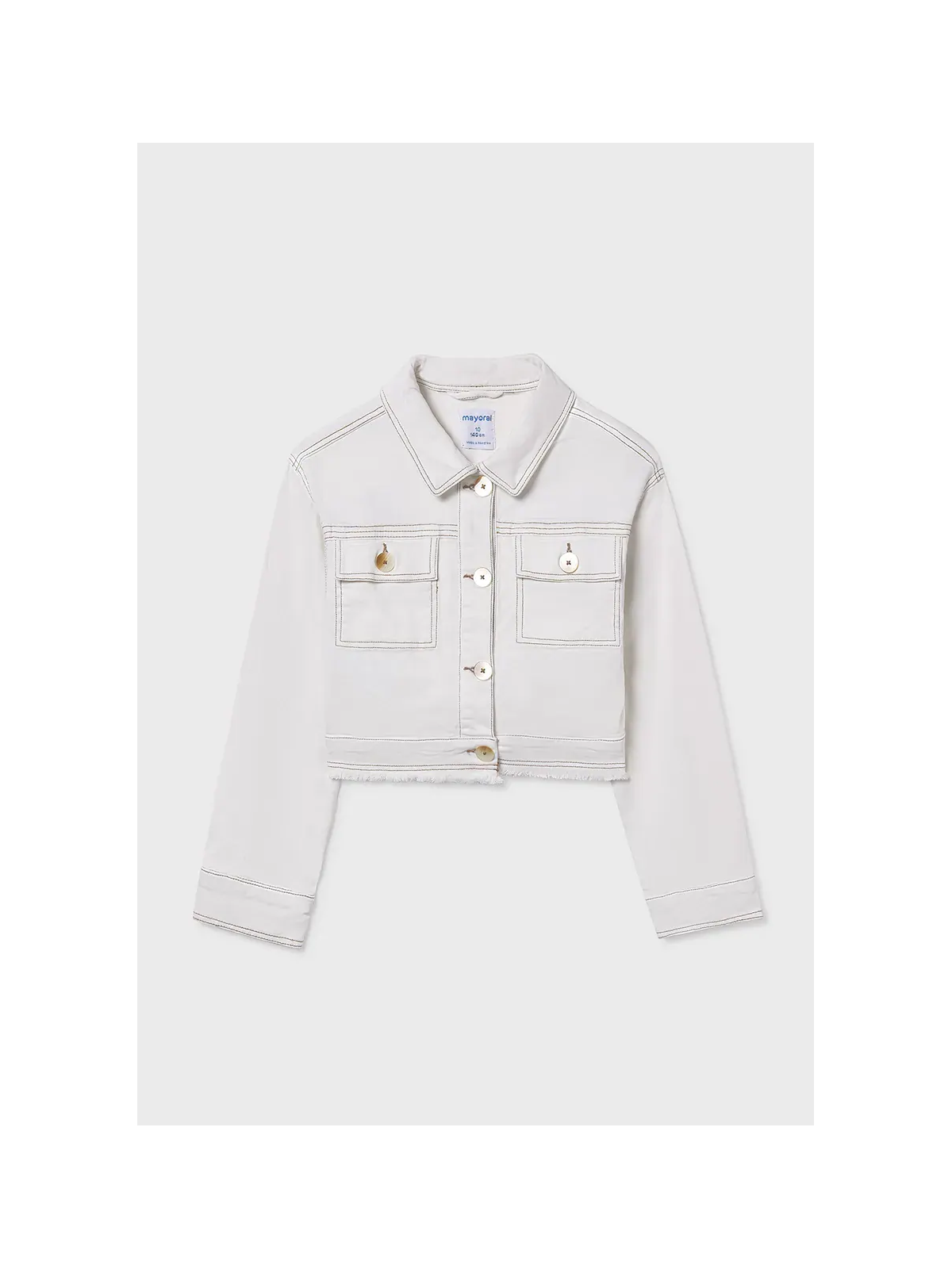 MAYORAL KURTKA KATANA JEANS DLA DZIEWCZYNKI KREM 6407/94