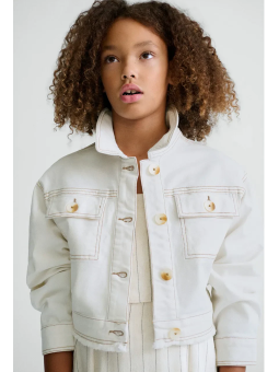 MAYORAL KURTKA KATANA JEANS DLA DZIEWCZYNKI KREM 6407/94