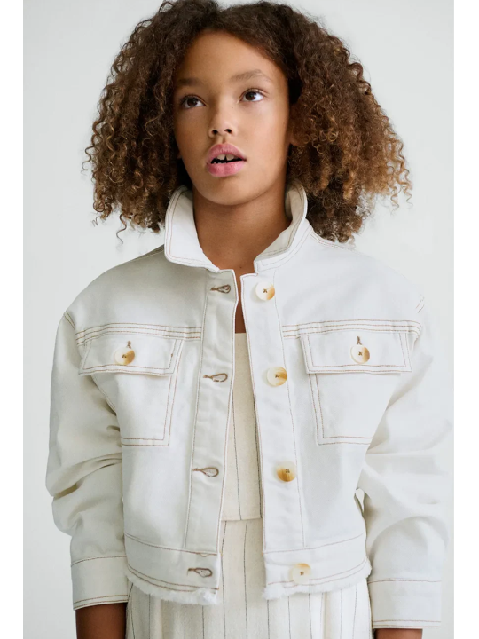 MAYORAL KURTKA KATANA JEANS DLA DZIEWCZYNKI KREM 6407/94