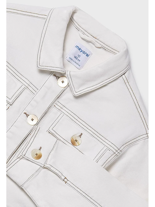 MAYORAL KURTKA KATANA JEANS DLA DZIEWCZYNKI KREM 6407/94