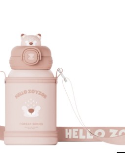 ZOYZOII TERMOS DLA DZIECKA  RÓŻOWY  LISEK E8LISEK