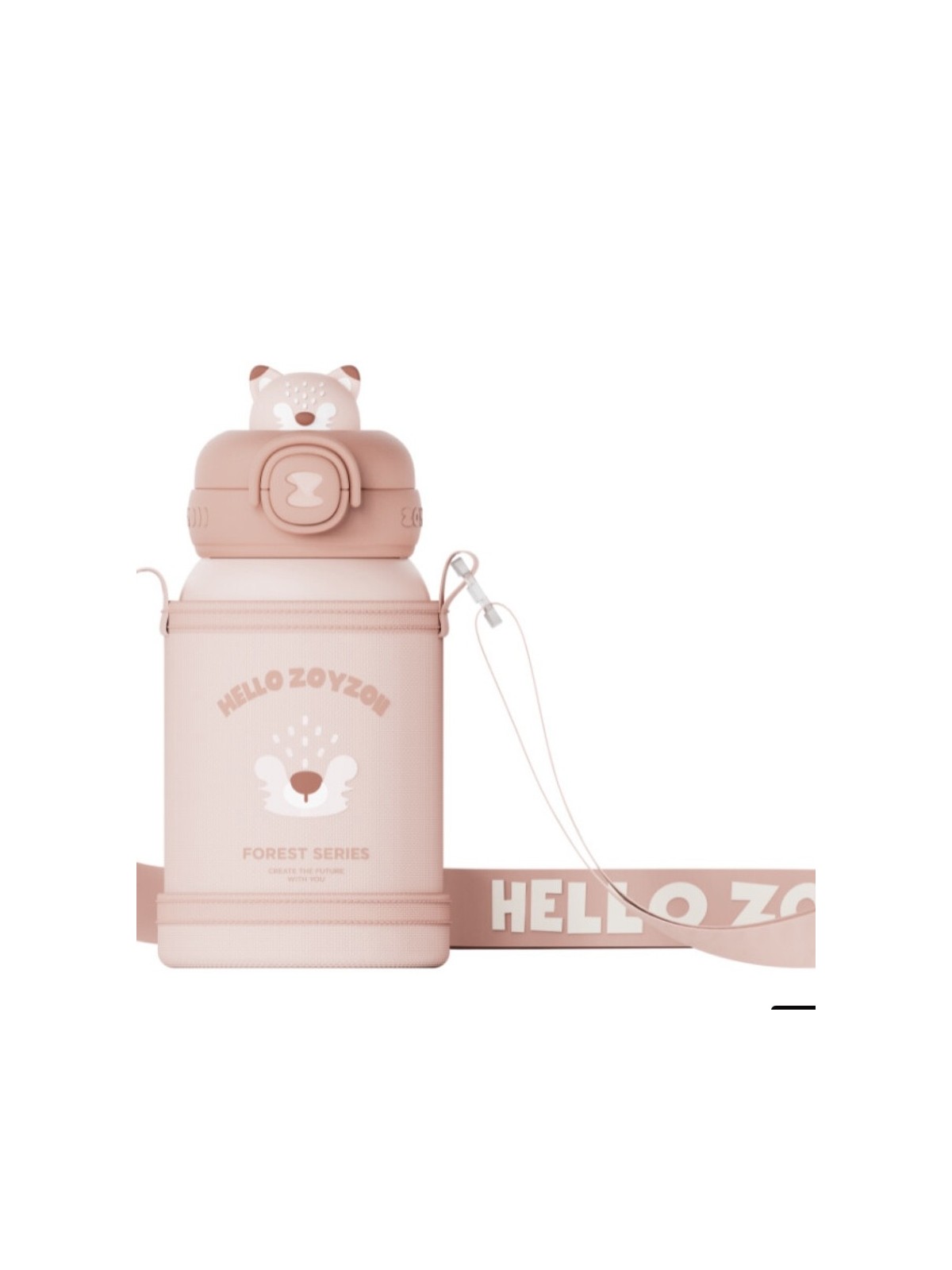 ZOYZOII TERMOS DLA DZIECKA  RÓŻOWY  LISEK E8LISEK