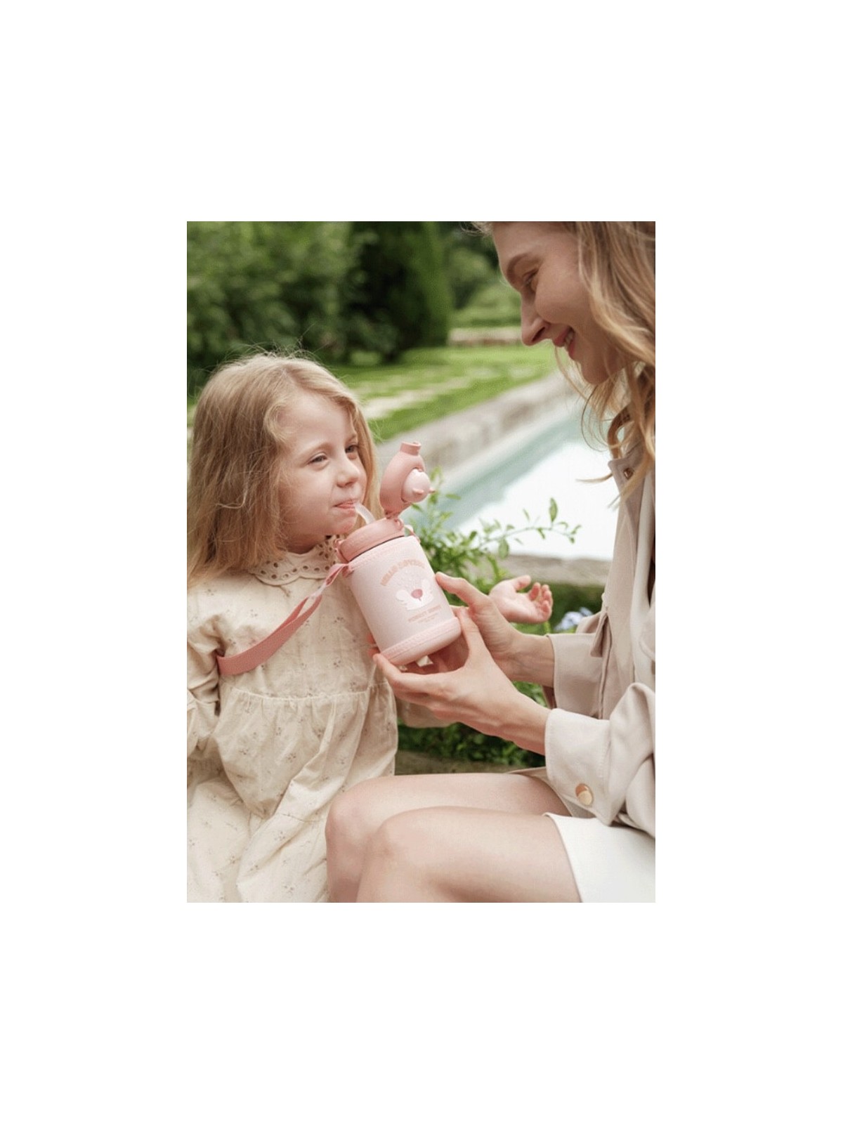 ZOYZOII TERMOS DLA DZIECKA  RÓŻOWY  LISEK E8LISEK