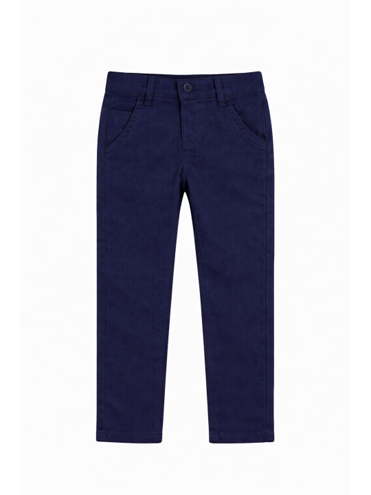 KARA CETIN  SPODNIE CHINO MATERIAŁOWE DLA CHŁOPCA GRANAT KARACETIN