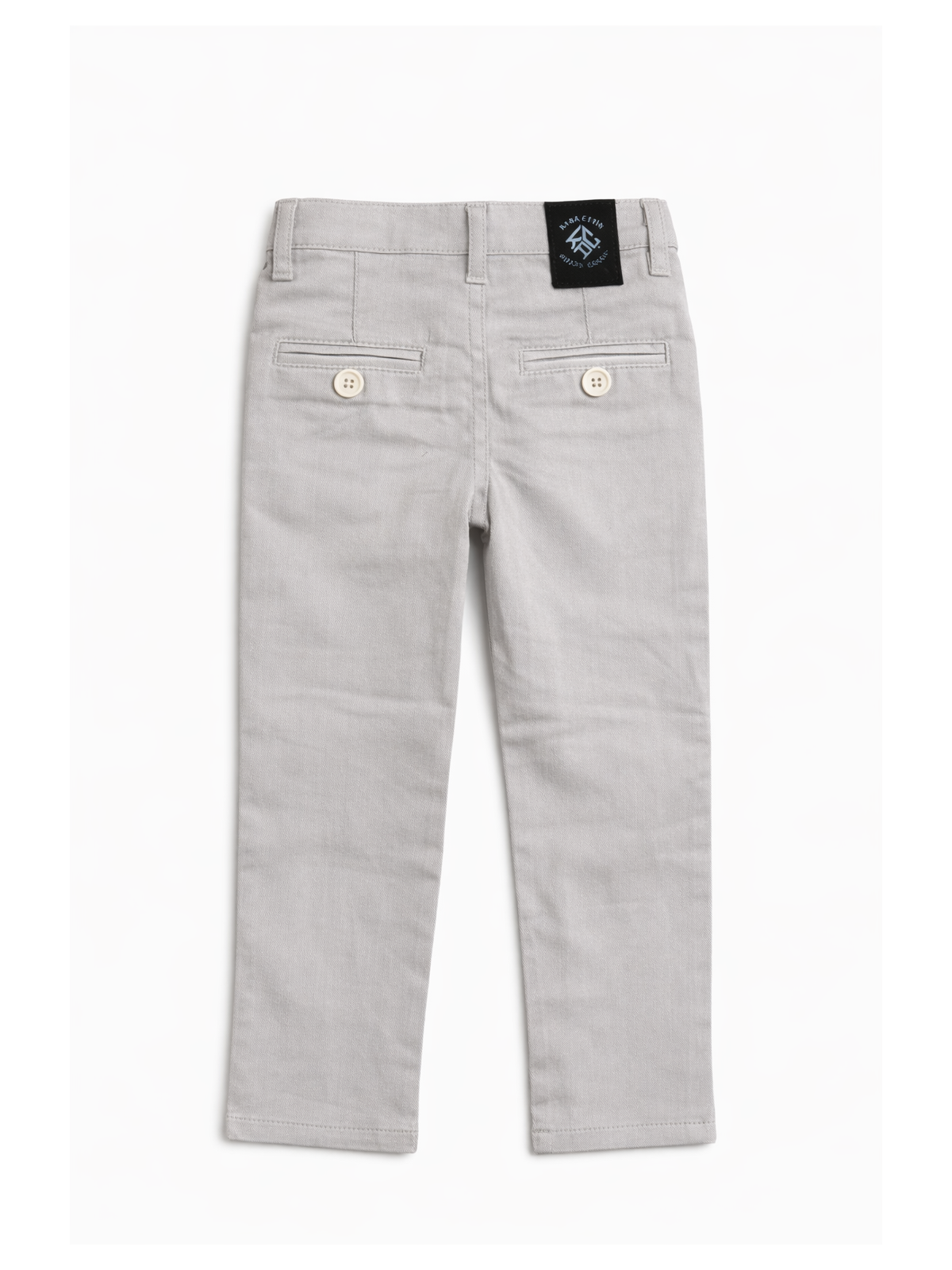 KARA CETIN  SPODNIE CHINO MATERIAŁOWE DLA CHŁOPCA JASNY SZARY  KARACETIN