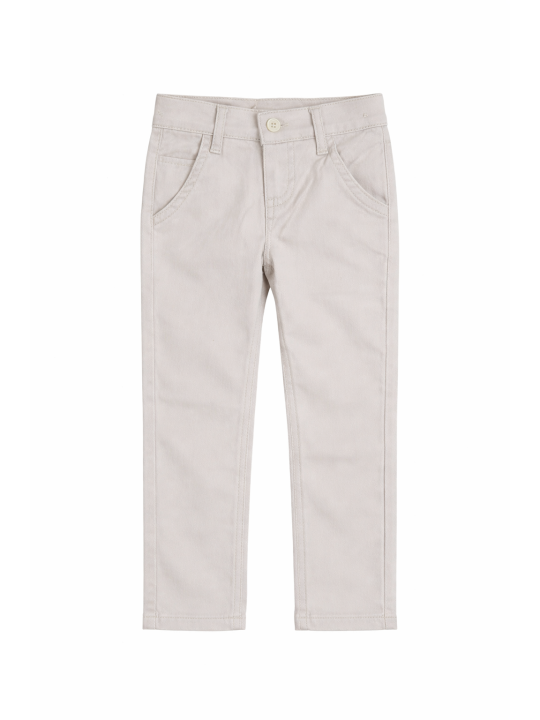KARA CETIN  SPODNIE CHINO MATERIAŁOWE DLA CHŁOPCA JASNY SZARY  KARACETIN