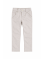 KARA CETIN  SPODNIE CHINO MATERIAŁOWE DLA CHŁOPCA JASNY SZARY  KARACETIN