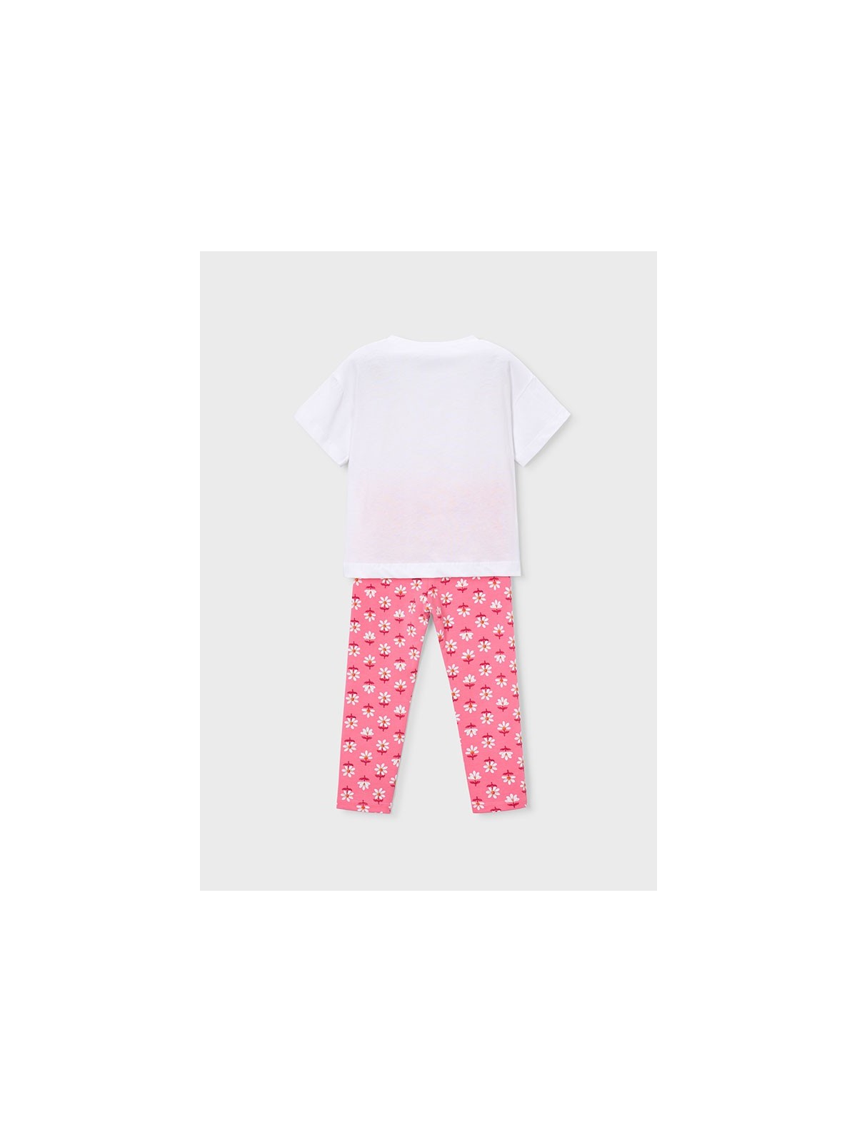 MAYORAL KOMPLET DLA DZIEWCZYNKI KOSZULKA NA KRÓTKI RĘKAW LEGINSY 3727/40