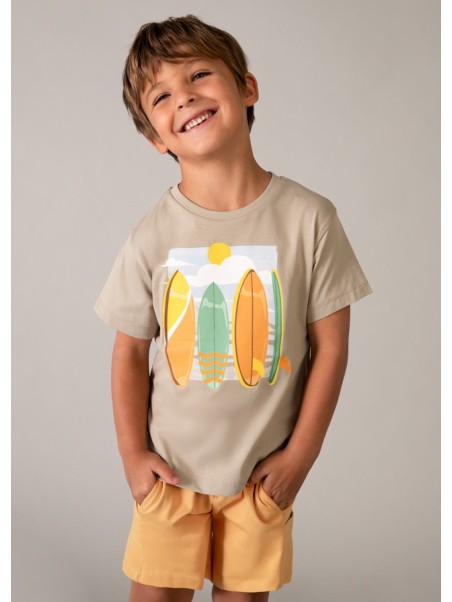 MAYORAL KOMPLET DLA CHŁOPCA DWIE KOSZULKI  PLUS SPODENKI 3603/27