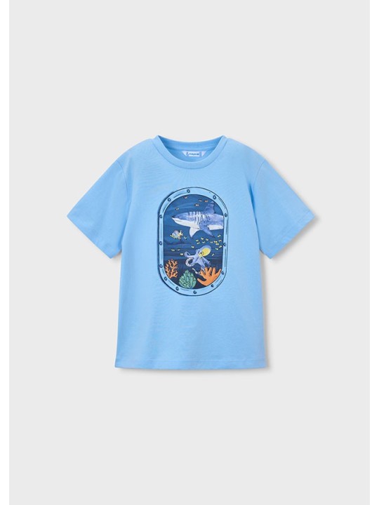 MAYORAL T-SHIRT KOSZULKA NA KRÓTKI RĘKAW DLA CHŁOPCA PRINT NADRUK 3079/89