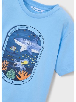 MAYORAL T-SHIRT KOSZULKA NA KRÓTKI RĘKAW DLA CHŁOPCA PRINT NADRUK 3079/89