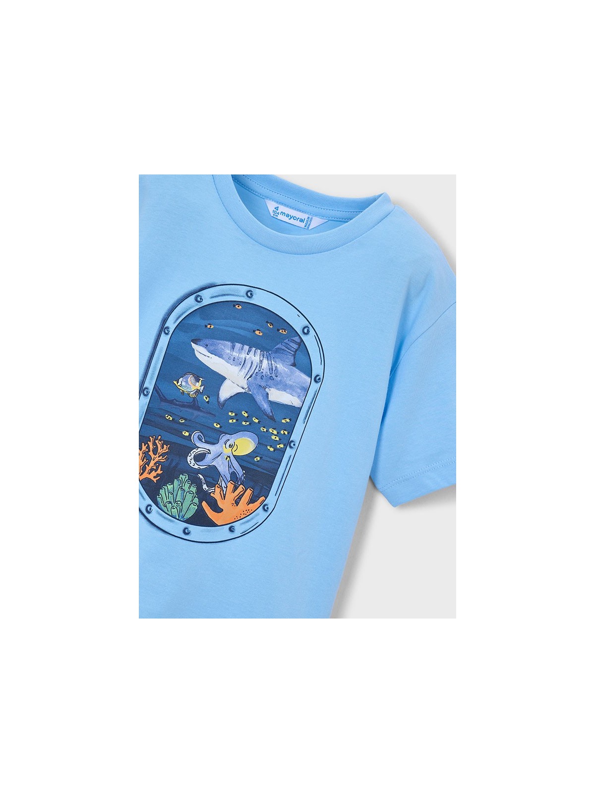 MAYORAL T-SHIRT KOSZULKA NA KRÓTKI RĘKAW DLA CHŁOPCA PRINT NADRUK 3079/89