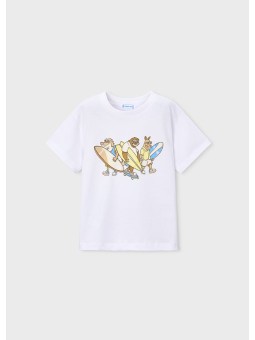 MAYORAL T-SHIRT KOSZULKA NA KRÓTKI RĘKAW DLA CHŁOPCA PRINT NADRUK 3063