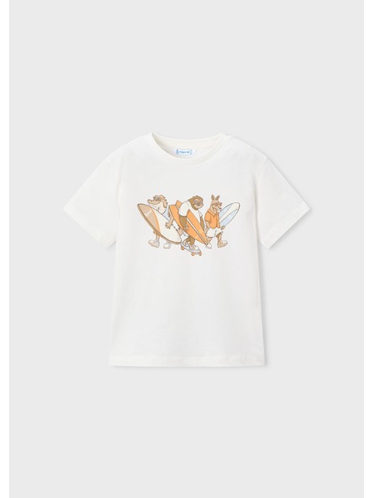 MAYORAL T-SHIRT KOSZULKA NA KRÓTKI RĘKAW DLA CHŁOPCA PRINT NADRUK 3063