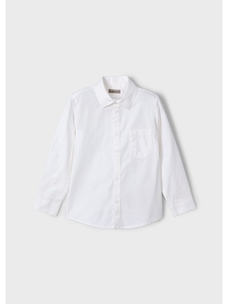 MAYORAL KOSZULA BIAŁA GŁADKA KLASYCZNA DLA CHŁOPCA 3198/1