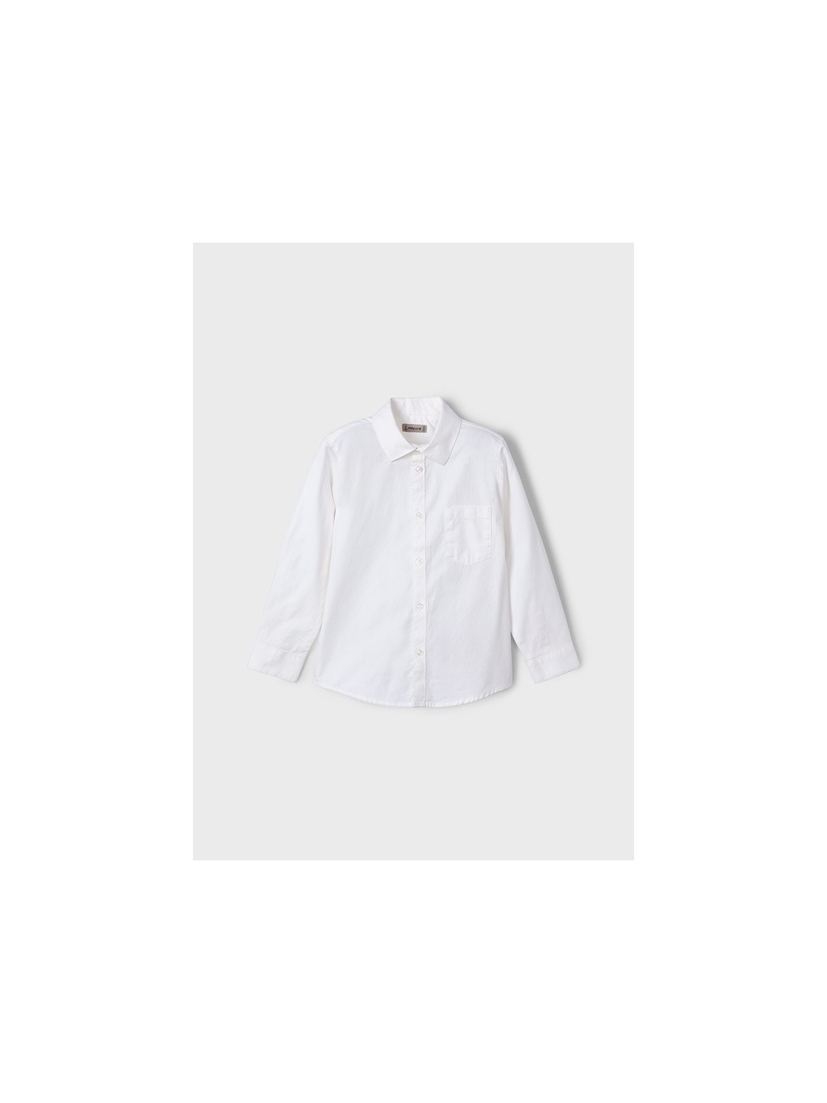 MAYORAL KOSZULA BIAŁA GŁADKA KLASYCZNA DLA CHŁOPCA 3198/1