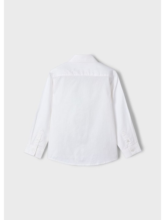MAYORAL KOSZULA BIAŁA GŁADKA KLASYCZNA DLA CHŁOPCA 3198/1