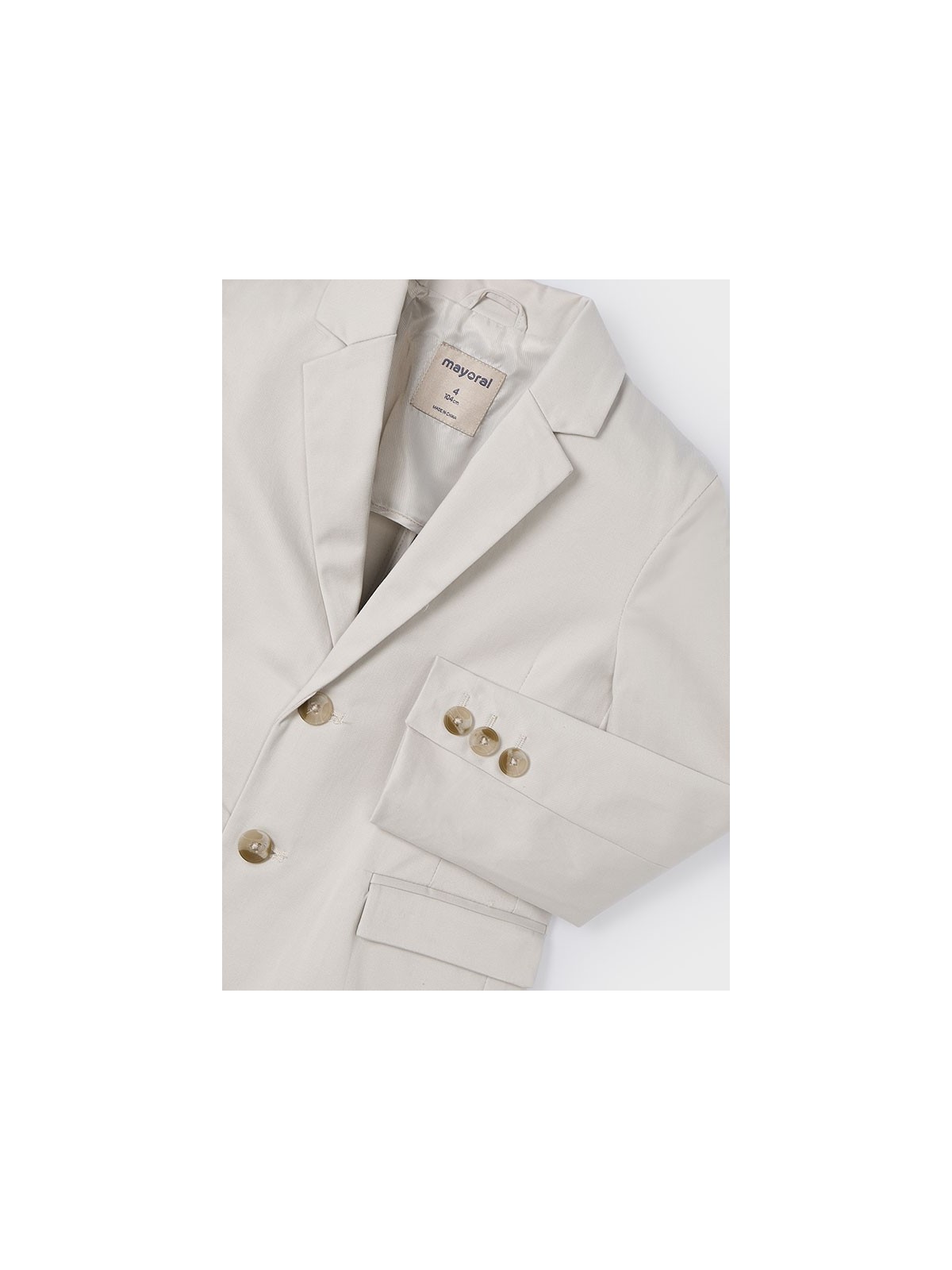 MAYORAL  MARYNARKA  GARNITUROWA DLA CHŁOPCA BEŻOWA 3463/2