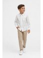 INCITY  KOSZULA BIAŁA GŁADKA KLASYCZNA DLA CHLOPCA 3388