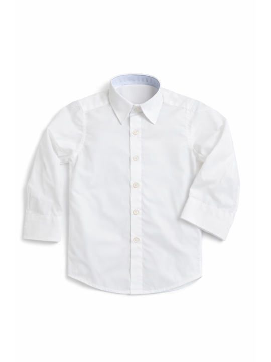 INCITY  KOSZULA BIAŁA GŁADKA KLASYCZNA DLA CHLOPCA 3388