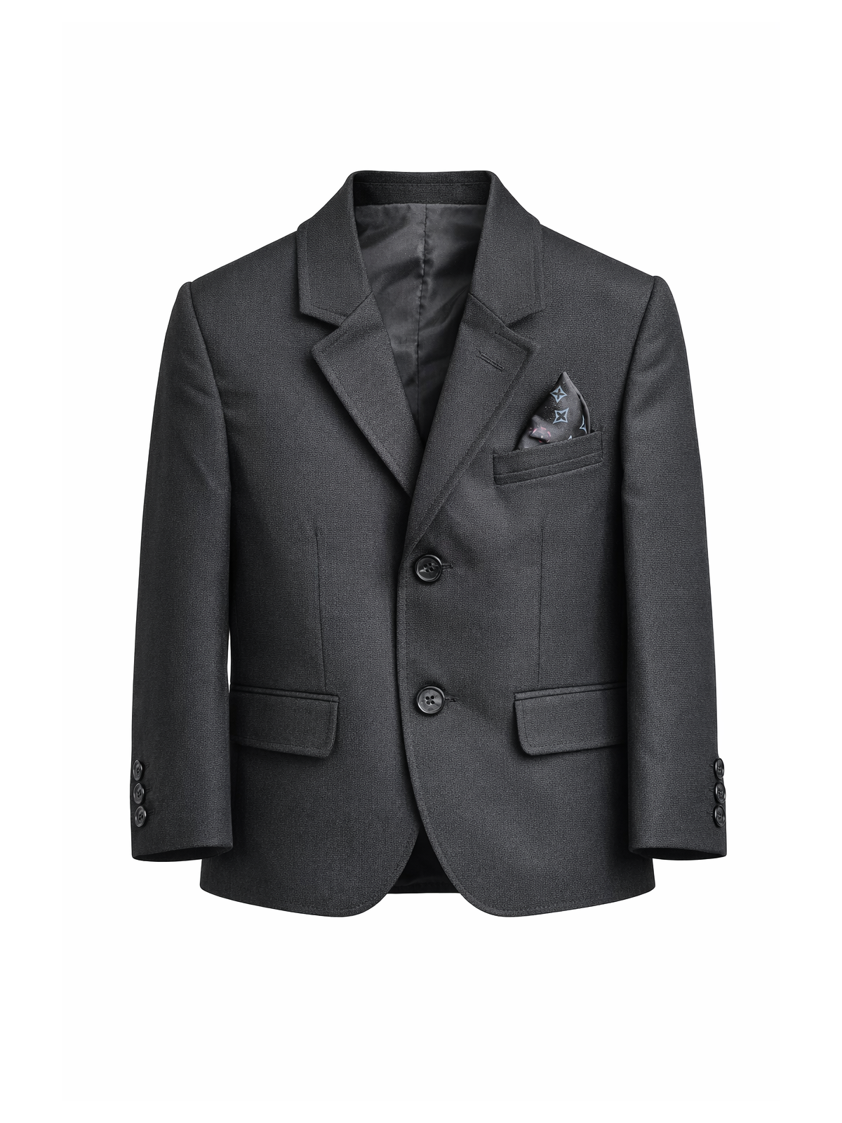 GIOVANNI PERA GŁADKA MARYNARKA DLA CHŁOPCA CZARNA 606