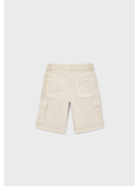 MAYORAL NUKUTAVAKE KRÓTKIE SPODENKI DLA CHŁOPCA BEŻOWE Z KIESZENIAMI 6221/49