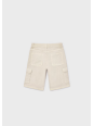 MAYORAL NUKUTAVAKE KRÓTKIE SPODENKI DLA CHŁOPCA BEŻOWE Z KIESZENIAMI 6221/49