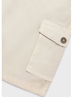 MAYORAL NUKUTAVAKE KRÓTKIE SPODENKI DLA CHŁOPCA BEŻOWE Z KIESZENIAMI 6221/49