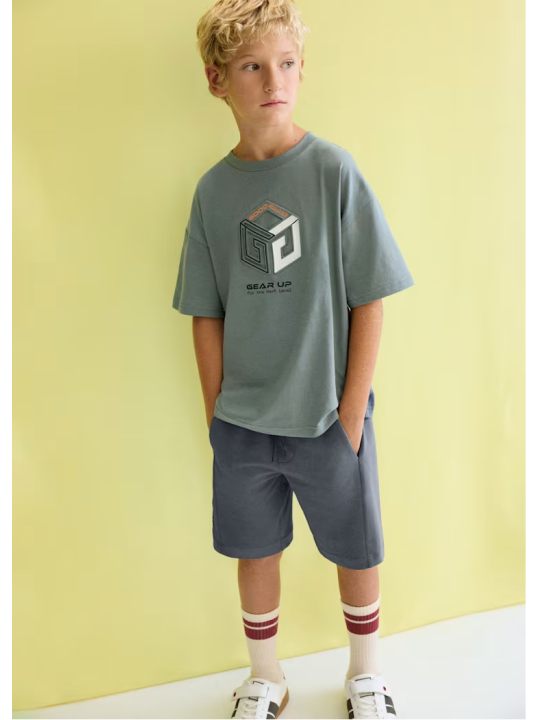 MAYORAL NUKUTAVAKE KOMPLET DLA CHŁOPCA SPODENKI PLUS KOSZULKA 6690/43