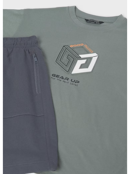 MAYORAL NUKUTAVAKE KOMPLET DLA CHŁOPCA SPODENKI PLUS KOSZULKA 6690/43