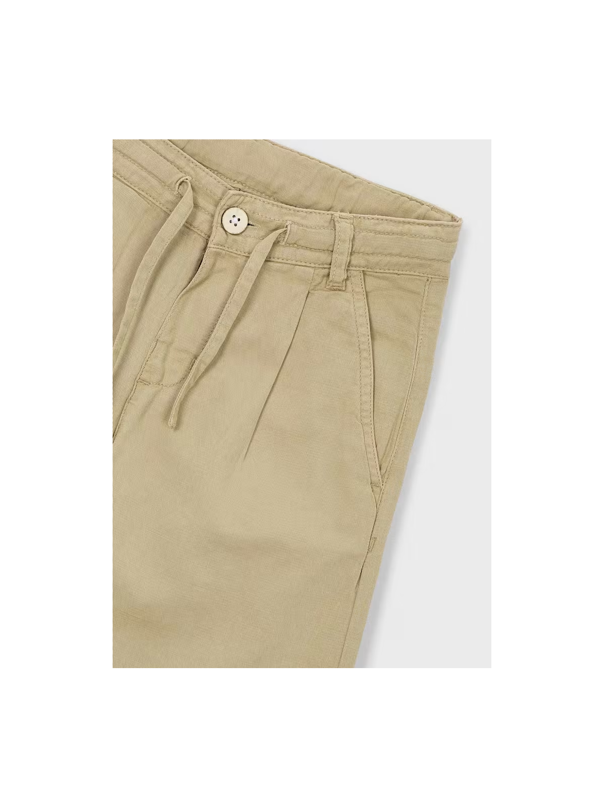 MAYORAL SPODNIE DLA CHŁOPCA CHINO  Z DOMIESZKĄ LNU BEŻ 3576/70