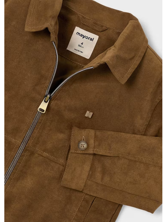 MAYORAL KURTKA ZAMSZOWA DLA CHŁOPCA BRĄZOWA 3438