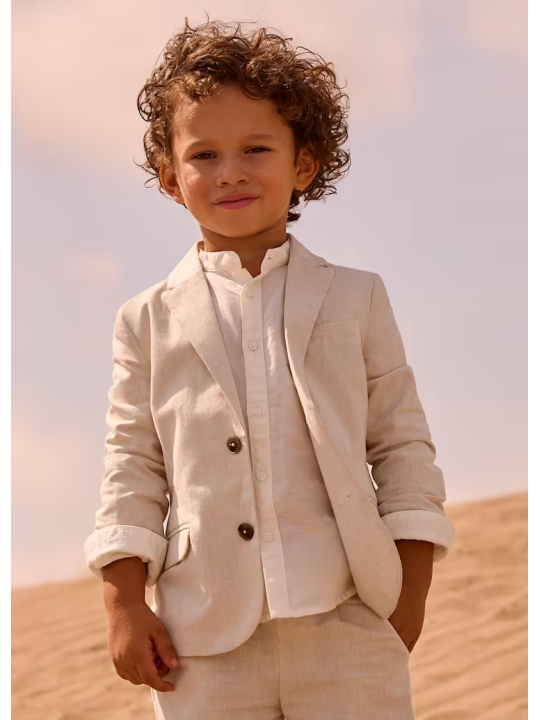 MAYORAL MARYNARKA GARNITUROWA DLA CHŁOPCA Z DOMIESZKĄ LNU 3437