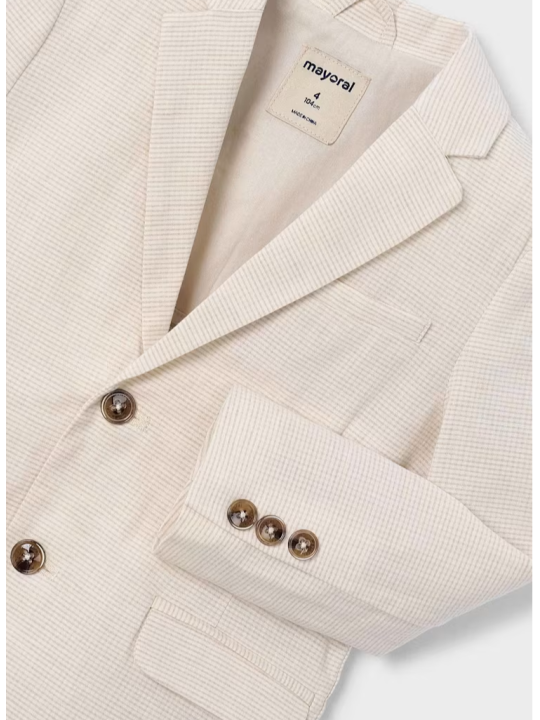 MAYORAL MARYNARKA GARNITUROWA DLA CHŁOPCA Z DOMIESZKĄ LNU 3437/47