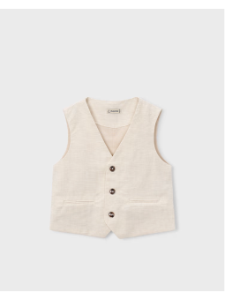 MAYORAL KAMIZELKA GARNITUROWA DLA CHŁOPCA Z DOMIESZKĄ LNU 3379