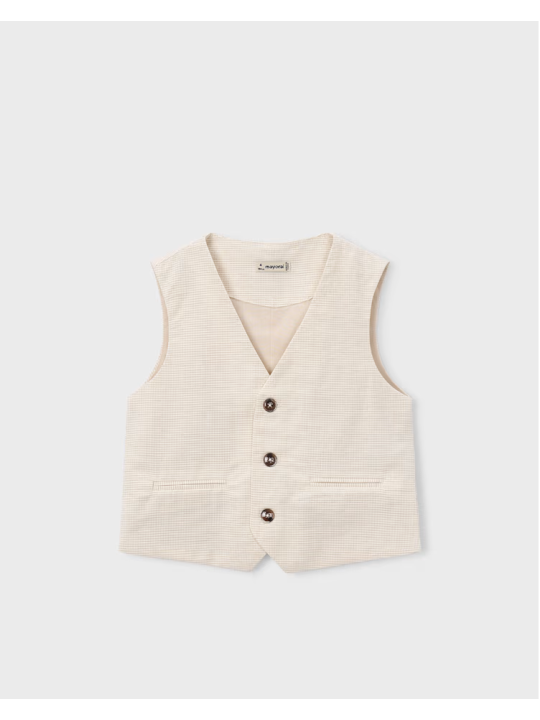 MAYORAL KAMIZELKA GARNITUROWA DLA CHŁOPCA Z DOMIESZKĄ LNU 3379