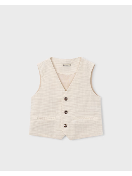 MAYORAL KAMIZELKA GARNITUROWA DLA CHŁOPCA Z DOMIESZKĄ LNU 3379